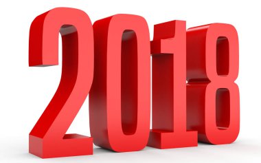 2018 yeni yıl. Metin.