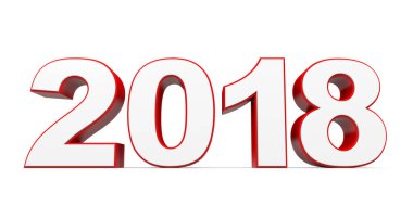 2018 yeni yıl. Metin.