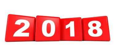 2018 yeni yıl. Küpleri.