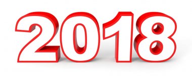 2018 yeni yıl. Metin.