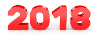 2018 yeni yıl. Metin.