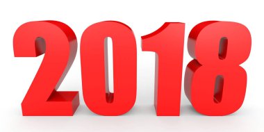 2018 yeni yıl. Metin.