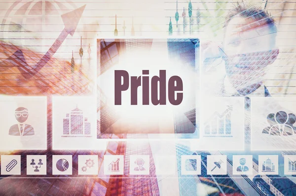 Colagem Business Pride — Fotografia de Stock