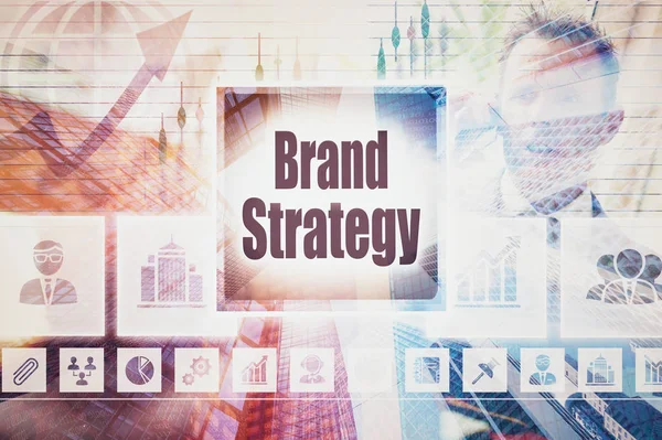 Estrategia de marca comercial — Foto de Stock