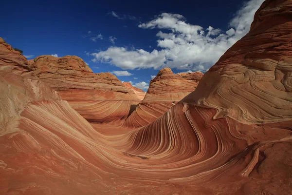 Rock formations in the North Coyote Buttes, part of the Vermilio — Stok fotoğraf