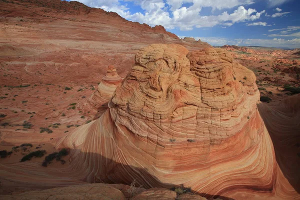 Rock formations in the North Coyote Buttes, part of the Vermilio — Stok fotoğraf