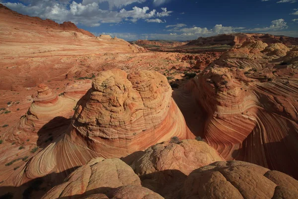 Rock formations in the North Coyote Buttes, part of the Vermilio — Stok fotoğraf