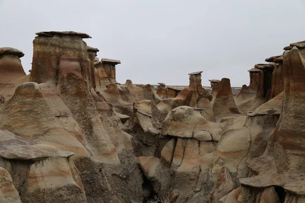 Bisti badlands, περιοχή άγριας φύσης De-na-zin, Νέο Μεξικό — Φωτογραφία Αρχείου