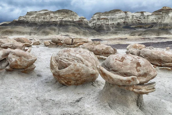 Bisti badlands, De-na-zin wildness area, New Mexico — стокове фото