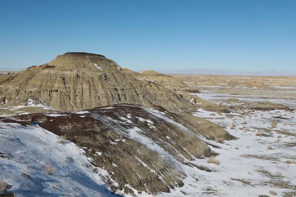 Bisti Badlands Wilderness Area télen, Új-Mexikó, USA — Stock Fotó