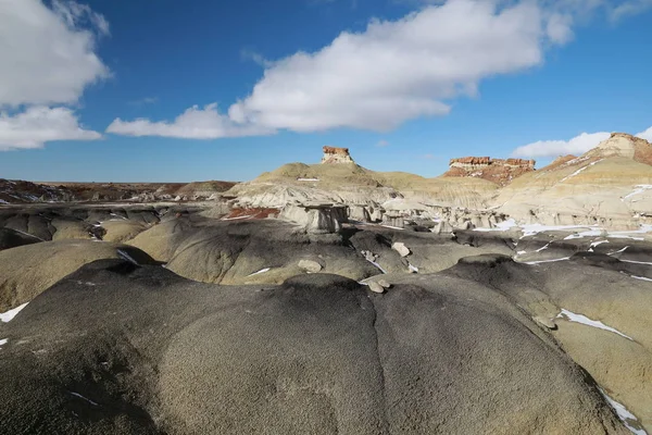 Bisti Badlands Wilderness Area no inverno, Novo México, EUA — Fotografia de Stock