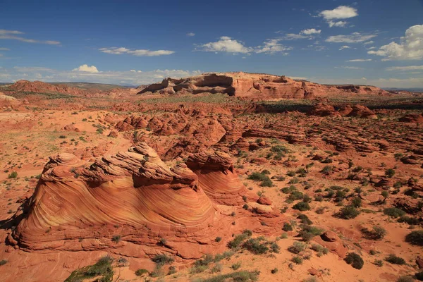 Βραχώδεις σχηματισμοί στο Βόρειο Coyote Buttes, μέρος του Vermilio — Φωτογραφία Αρχείου