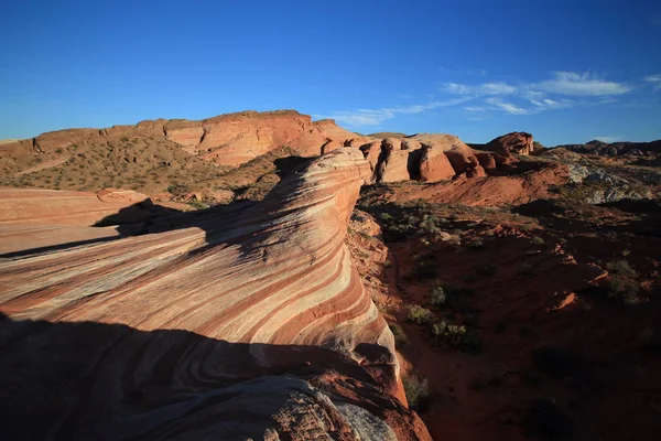 The Fire Wave ,Valley of fire State Park, Nevada,USA — Stock Photo, Image