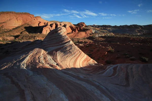 The Fire Wave ,Valley of fire State Park, Nevada,USA — Stock Photo, Image