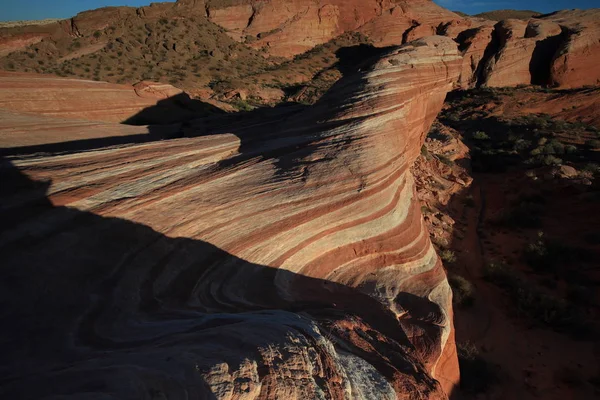 A Tűz Hulláma, a Tűzvölgy Állami Park, Nevada, USA — Stock Fotó