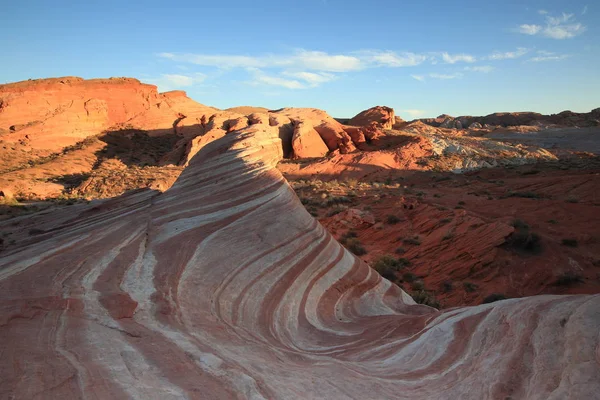 Yangın Dalgası, Ateş Vadisi Eyalet Parkı, Nevada, Usa — Stok fotoğraf