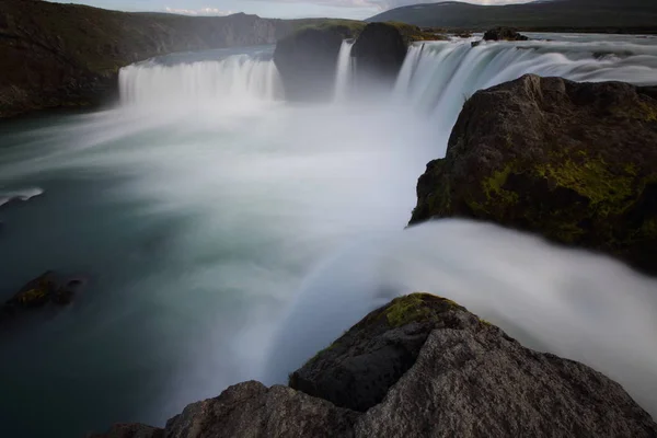 Ισλανδία καταρράκτη GODAFOSS — Φωτογραφία Αρχείου