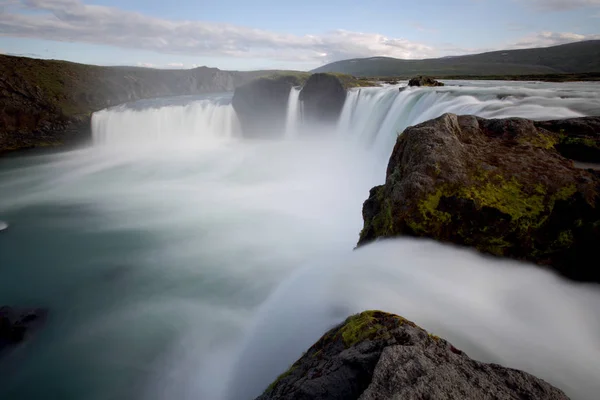 Godafoss Cachoeira Islândia — Fotografia de Stock