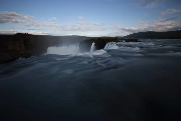 Godafoss Cachoeira Islândia — Fotografia de Stock