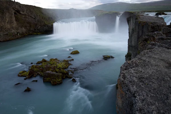 Ισλανδία καταρράκτη GODAFOSS — Φωτογραφία Αρχείου