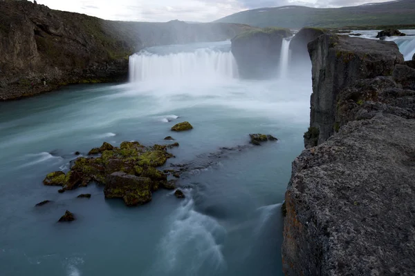 Godafoss Cachoeira Islândia — Fotografia de Stock