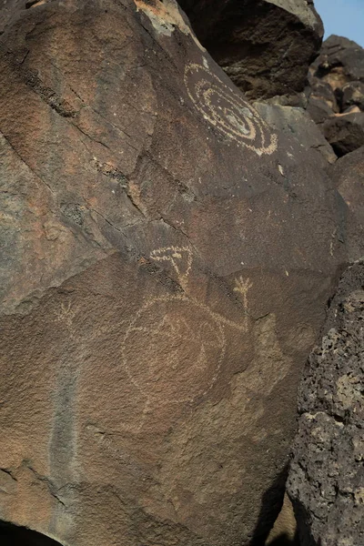 Petroglyphs Boca Negra Petroglyph National Monument Albuquerque New Mexico — стокове фото