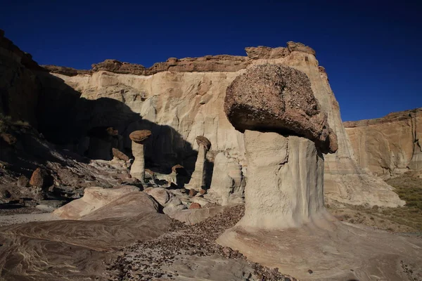 Wahweap hoodoos grand treppe escalante nationales denkmal, usa — Stockfoto