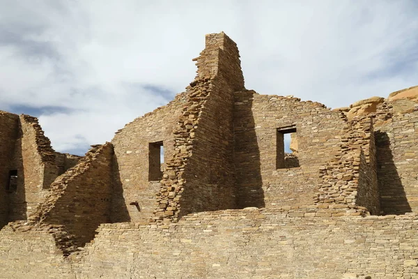 Pueblo Bonito Národním Historickém Parku Chaco Culture Novém Mexiku Usa — Stock fotografie