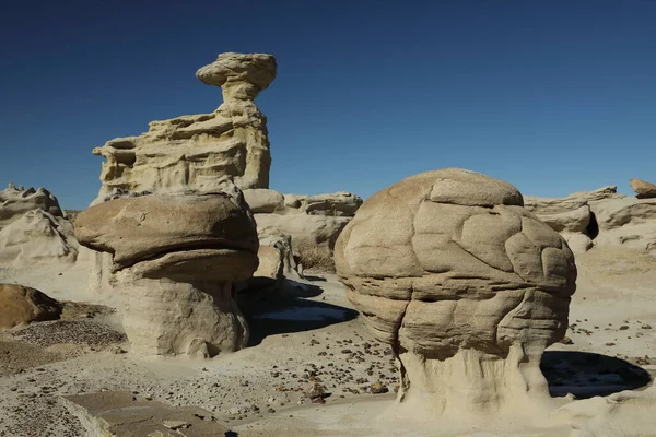 Strange Rock Formation Bisti Badlands Valley Dreams New Mexico Usa — стокове фото