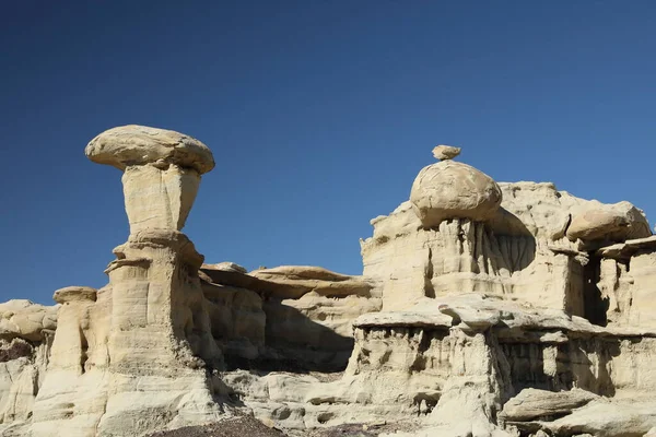Strange Rock Formation Bisti Badlands Valley Dreams New Mexico Usa — Stock fotografie