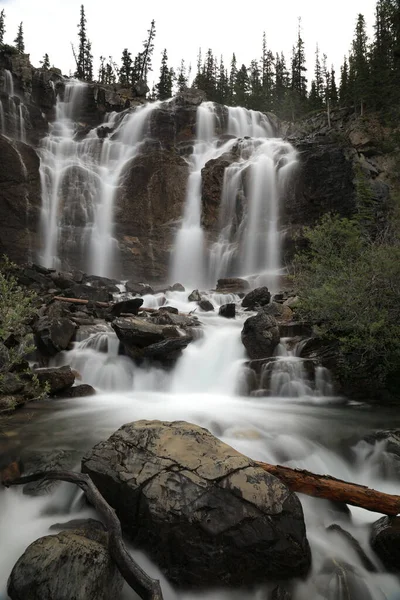 Tangle Creek Falls Jasper National Park Alberta Canada — Stock Photo, Image