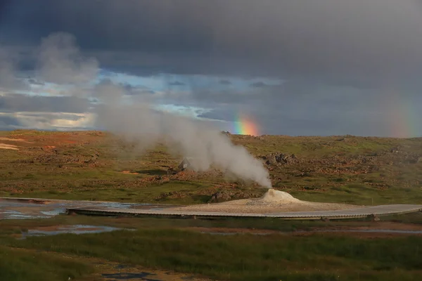 Islandia Paisaje Hveravellir Zona Geotérmica Zona Fumarolas Piscinas Calientes Multicolores — Foto de Stock