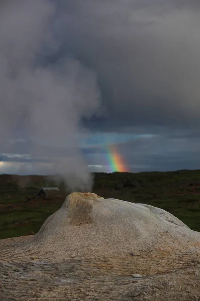 Island Landschaft Hveravellir Geothermischen Bereich Bereich Der Fumarolen Und Bunte — Stockfoto