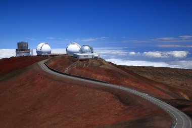 Mauna Kea telescopes , Big Island, Hawai clipart