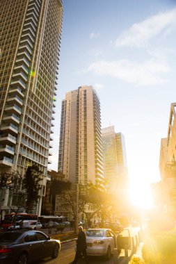 23 Haziran 2017. Tel Aviv İsrail. Gökdelenler City.