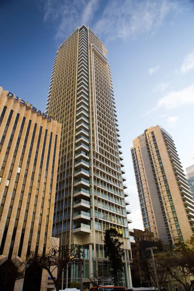 23 Haziran 2017. Tel Aviv İsrail. Gökdelenler City.