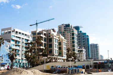 20 Şubat 2017, Tel Aviv, beach yakınındaki görünümü.