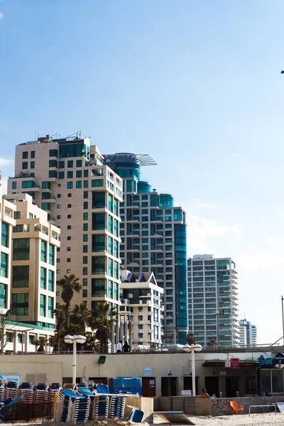 Марта 2017 Тель Авив Вид Рядом Пляжем — стоковое фото