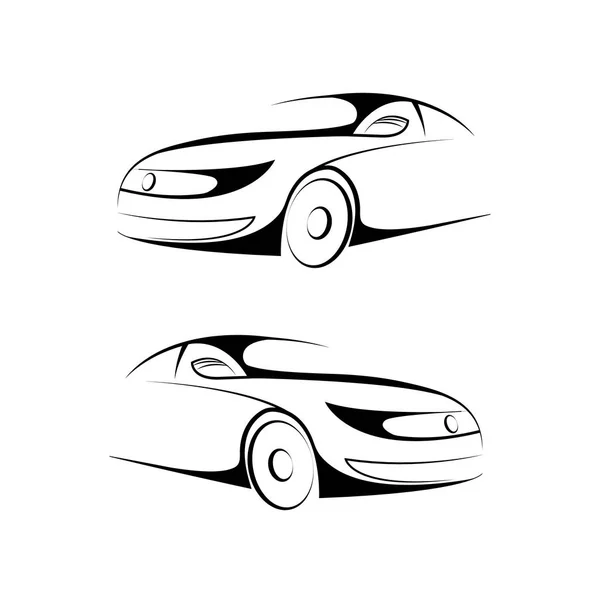 Bil-logotypen vektorillustration — Stock vektor