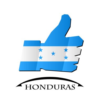 Honduras bayrağı simgesi gibi yaptı