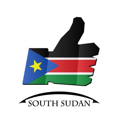 Güney Sudan bayrağı simgesi gibi yaptı
