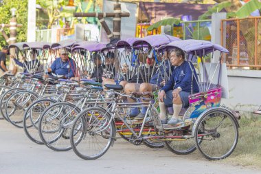 Chiang Rai, Tayland, Aralık 2016: Ulaşım sisteminde 