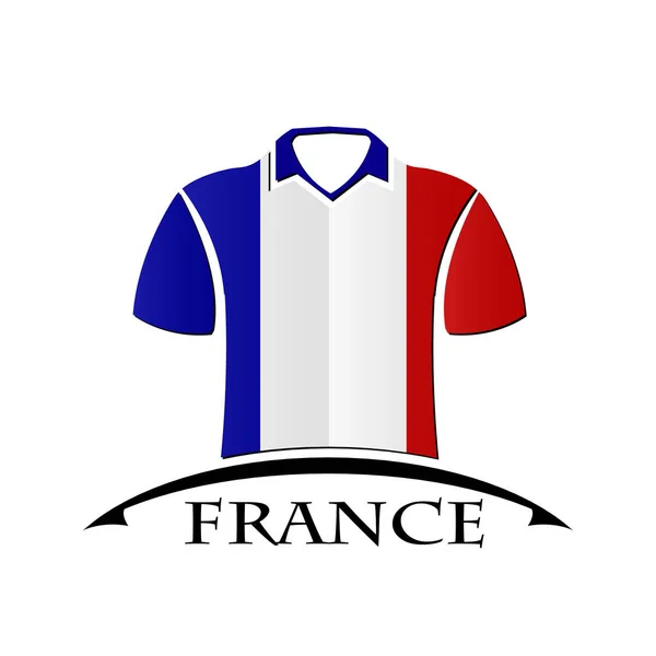 Ing ikon készült Franciaország zászlaja — Stock Vector