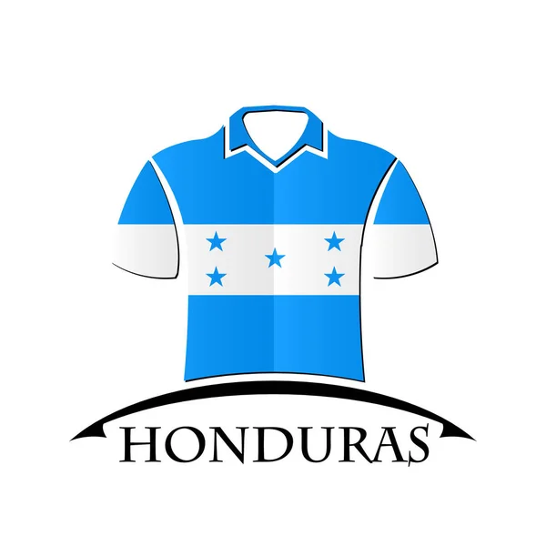 Camisas ícone feito a partir da bandeira de Honduras — Vetor de Stock