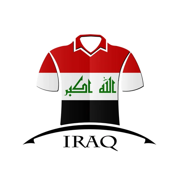 Shirts icon made from the flag of Iraq — Stock Vector