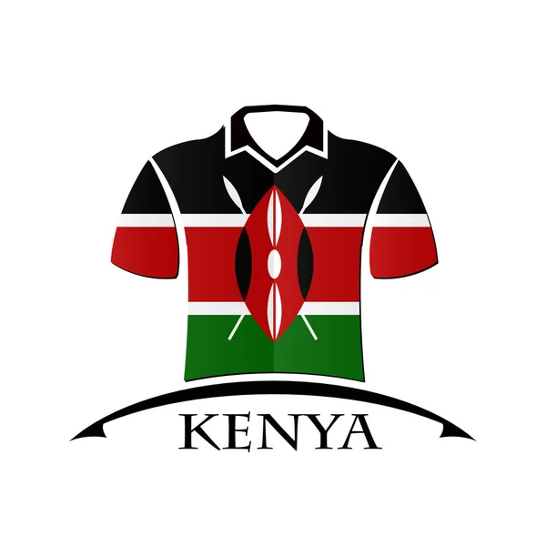 Ing ikon készült Kenya zászlaja — Stock Vector