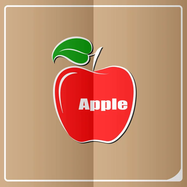 Manzana fruta icono imagen vector ilustración diseño — Vector de stock