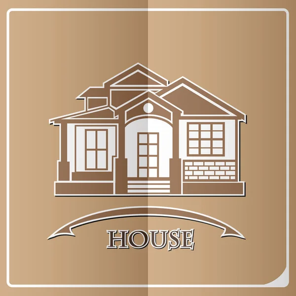 Casa exterior aislado icono vector ilustración diseño — Vector de stock