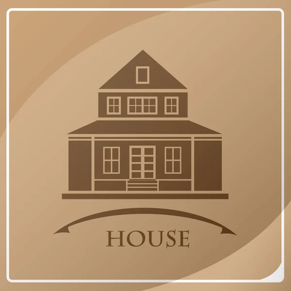 House exterior isolated icon vector illustration design — Stock Vector