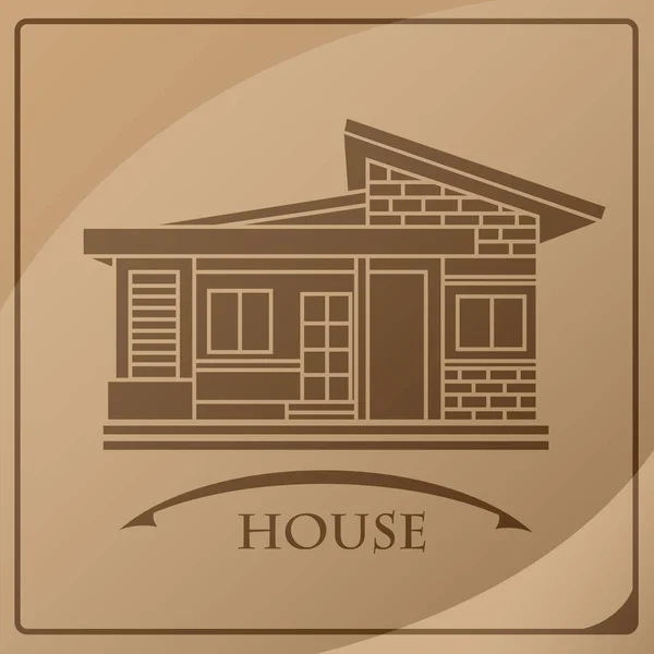 Maison extérieur icône isolée vecteur illustration design — Image vectorielle